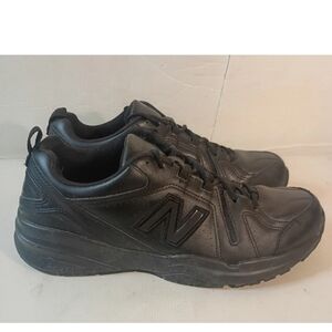 NEW BALANCE 608 WX608AB5 Black Slip Resistant Sneakers Size Women 12 2A/Men 10.5